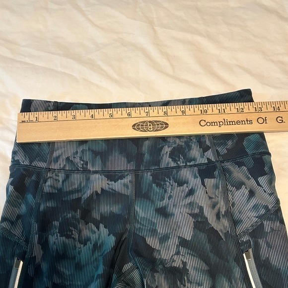 Athleta Rainier Leggings Women's Size Small Floral Blue Green - Picture 12 of 13